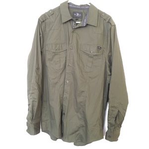 Ecko green long sleeve button up